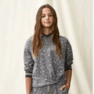 Matilda Jane Charcoal Hoodie with Star Accents